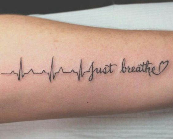 pulso cardiaco brazo 3 - Tatuajes de linea de la vida