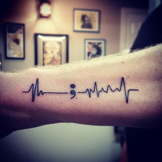pulso cardiaco brazo 4 - Tatuajes de linea de la vida