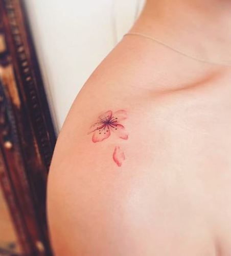 sakura pequeños 1 - tatuajes de flor de cerezo