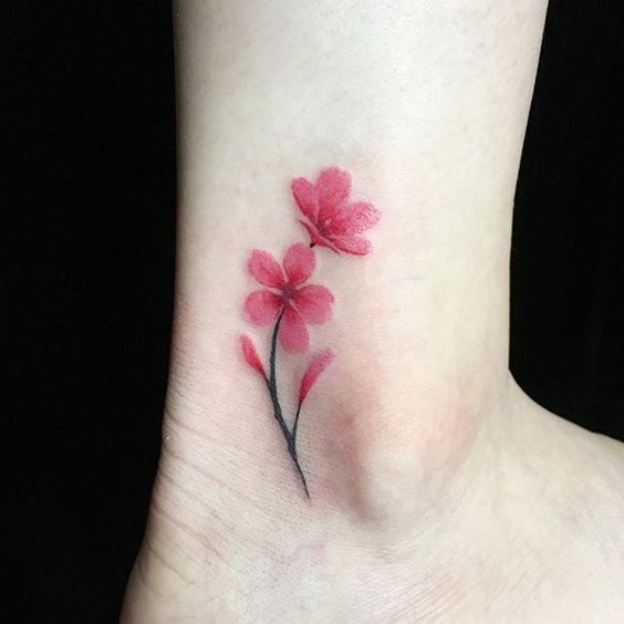 sakura pequeños 6 - tatuajes de flor de cerezo