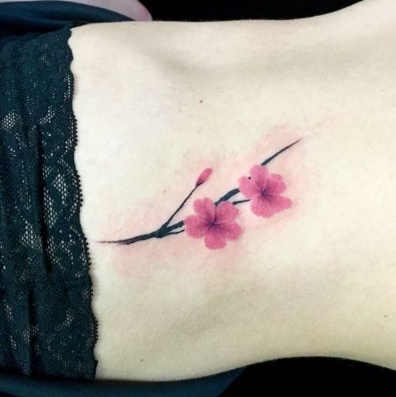 sakura pequeños 7 - tatuajes de flor de cerezo