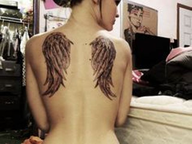 alas angel - Tatuajes de alas