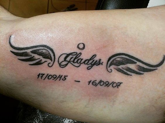 alas con nombres 5 - Tatuajes de alas