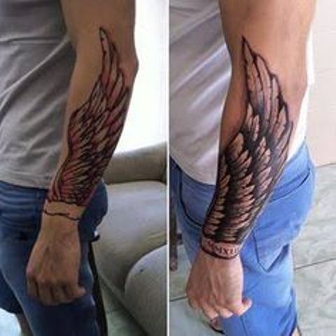 alas en el brazo 3 - Tatuajes de alas