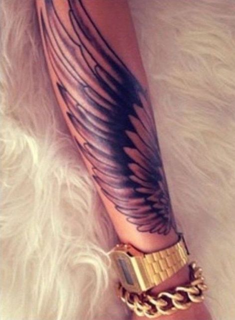 alas en el brazo 5 - Tatuajes de alas