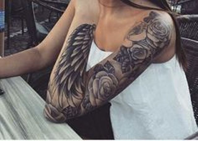 alas en el brazo 8 - Tatuajes de alas