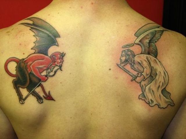 angels y demonios 5 - tatuajes de ángeles