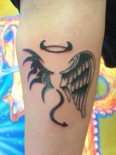 angels y demonios - tatuajes de ángeles