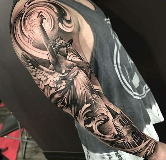 guerrero.jpgs en brazo 13 - tatuajes de ángeles