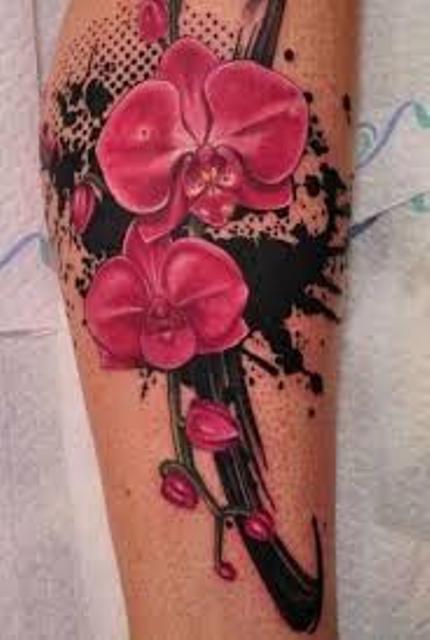 orquidea flores 5 - tatuajes de orquídeas