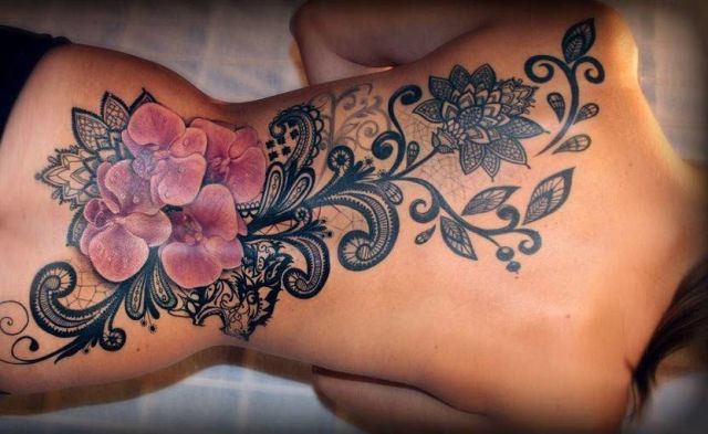 orquideas 3d 1 - tatuajes de orquídeas