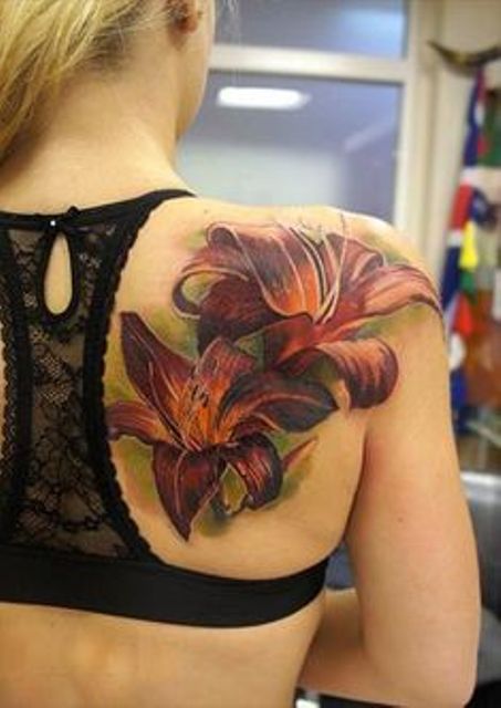 orquideas 3d 10 - tatuajes de orquídeas