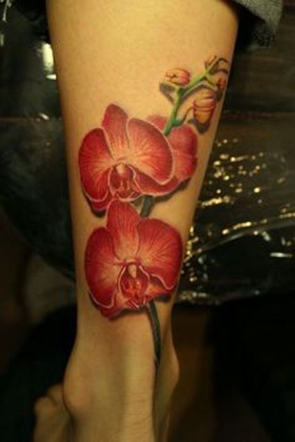 orquideas 3d 7 - tatuajes de orquídeas