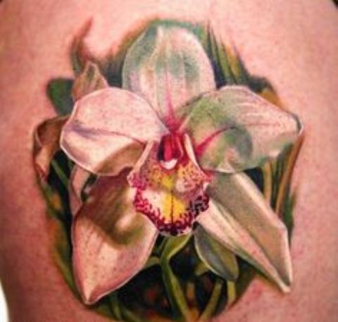 orquideas 3d 9 - tatuajes de orquídeas