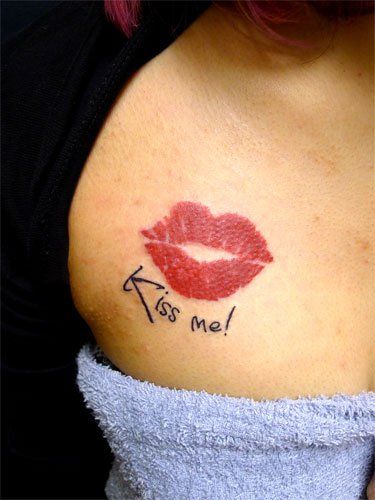 besos 12 - Tatuajes de labios