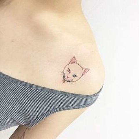 de gatos 9 - Tatuajes minimalistas