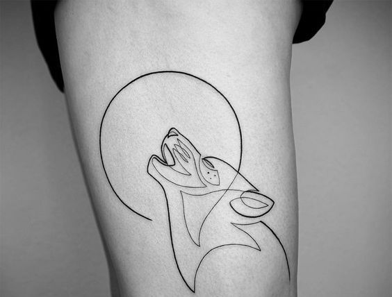 de lobos 4 - Tatuajes minimalistas