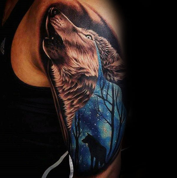 lobo tattoo 2 - tatuajes de lobos