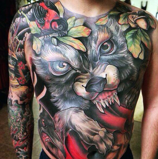 lobo tattoo 3 - tatuajes de lobos