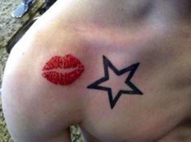para hombres 5 - Tatuajes de labios