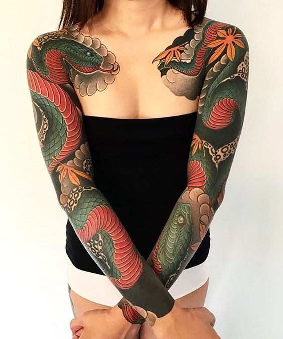 para mujeres 9 - Tatuajes japoneses