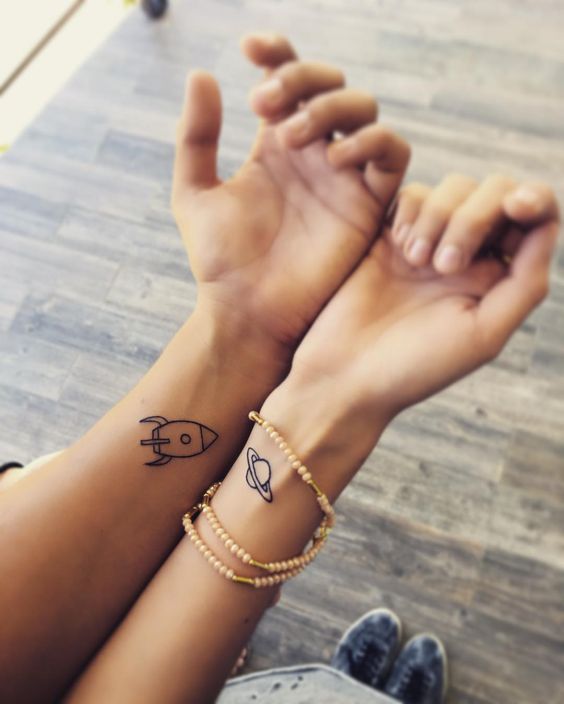 para parejas 11 - Tatuajes minimalistas