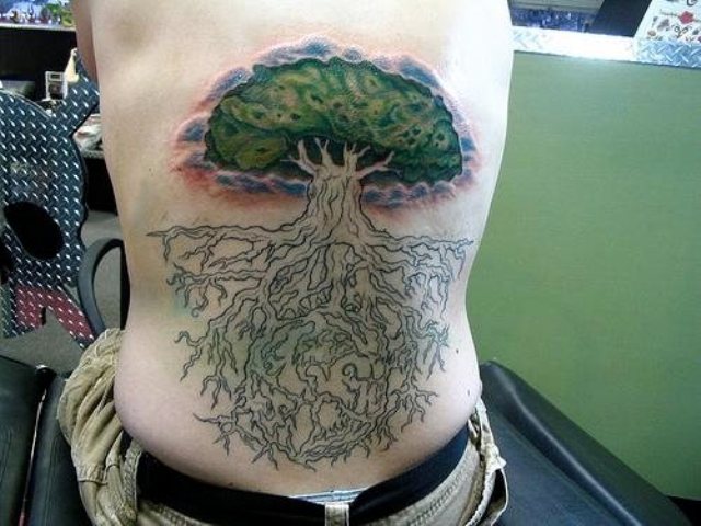arboles a color 2 - tatuajes de árboles