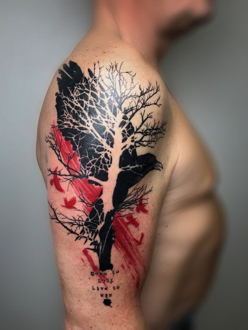 arboles en el brazo 2 - tatuajes de árboles