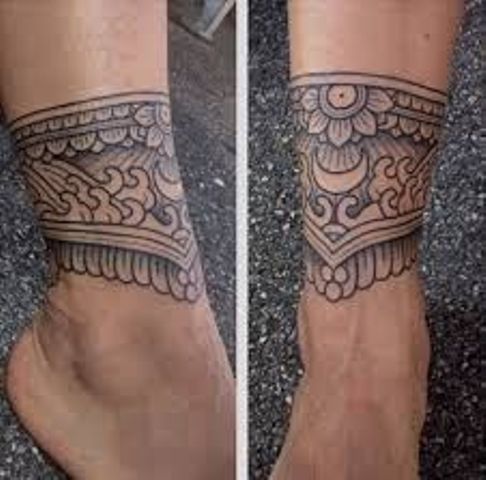 brazaletes en el tobillo 4 - Tatuajes en el tobillo