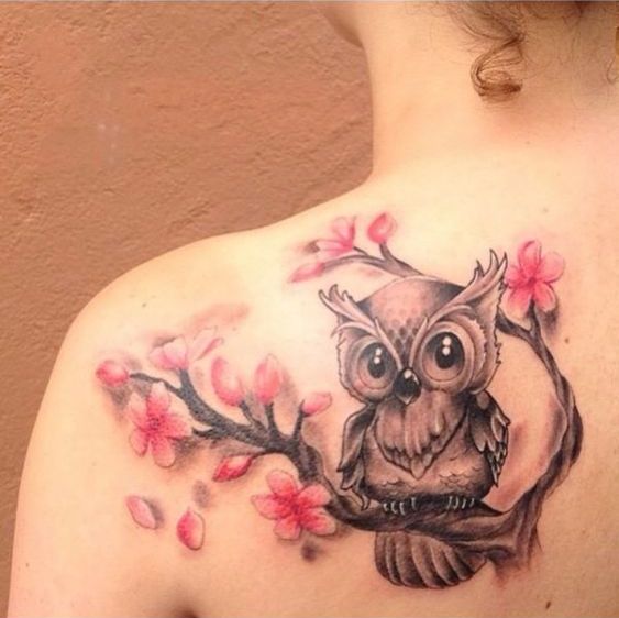 con aves 4 - tatuajes de árboles