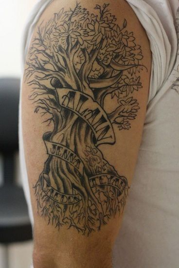 con nombres 1 - tatuajes de árboles