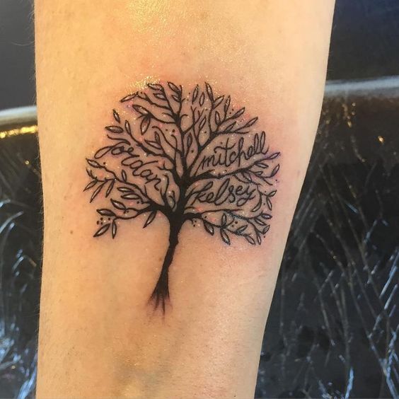 con nombres 3 - tatuajes de árboles