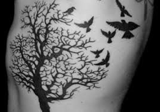 con pajaros 2 - tatuajes de árboles