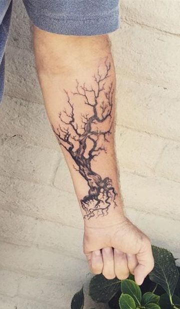 con raices 2 - tatuajes de árboles
