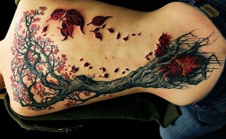 con raices 4 - tatuajes de árboles