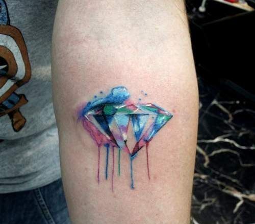 de diamantes realistas 4 - Tatuajes de diamantes