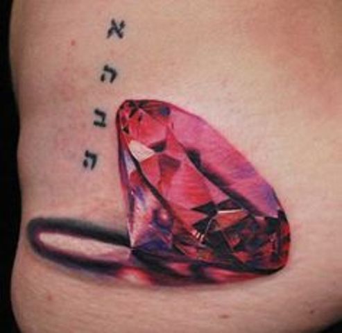 de diamantes realistas - Tatuajes de diamantes