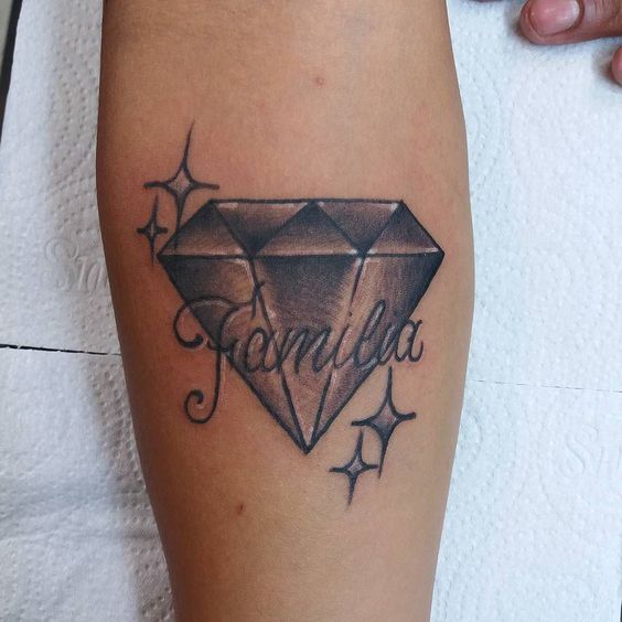 diamantes con frases 4 - Tatuajes de diamantes