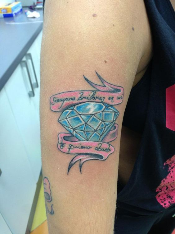 diamantes con frases - Tatuajes de diamantes