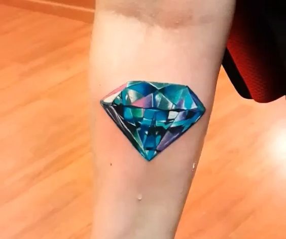 diamantes en colores 5 - Tatuajes de diamantes