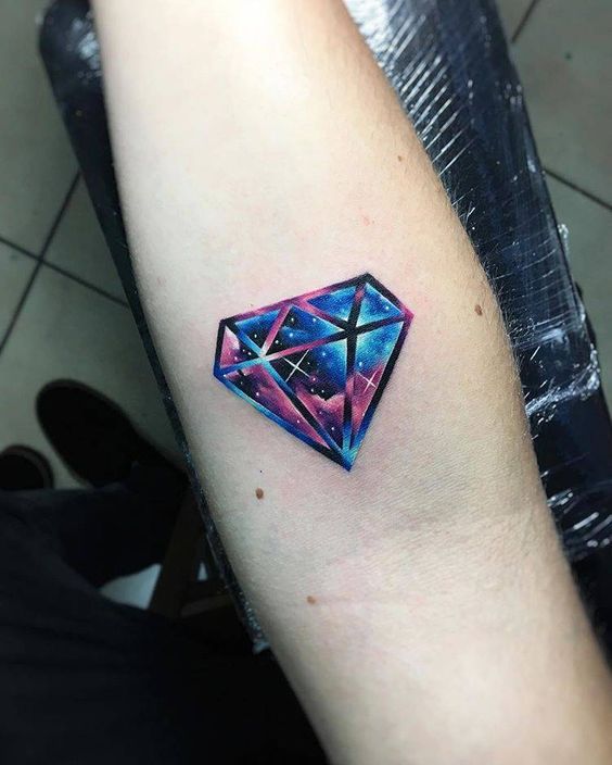 diamantes en colores - Tatuajes de diamantes
