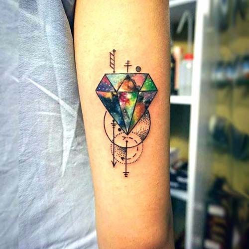 diamantes en el brazo 3 - Tatuajes de diamantes