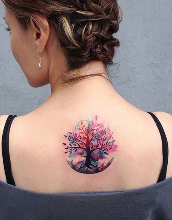 en la espalda 8 - tatuajes de árboles