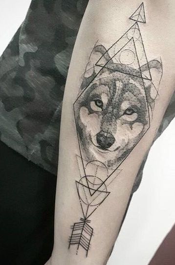 flechas con triangulos 4 - tatuajes de flechas