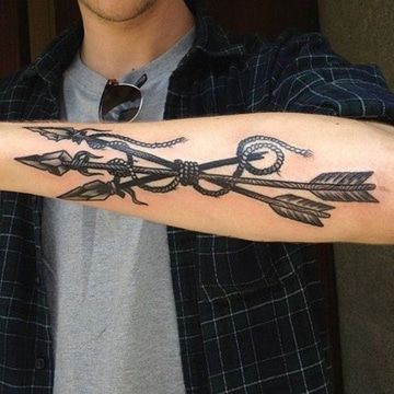 flechas para hombres 6 - tatuajes de flechas