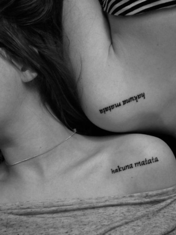 hermanas de frases 5 - tatuajes para hermanas