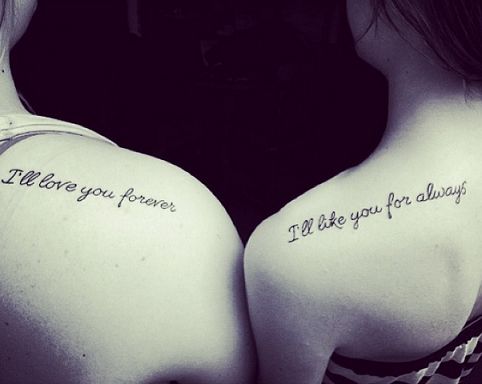 hermanas de frases 6 - tatuajes para hermanas