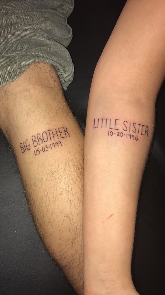 hermanas de frases - tatuajes para hermanas