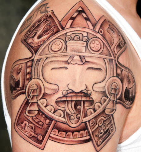 hombro azteca 7 - Tatuajes en el hombro