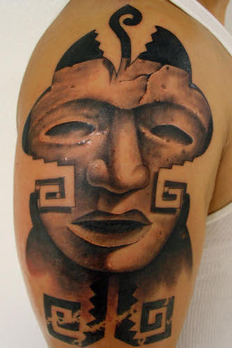hombro azteca 9 - Tatuajes en el hombro